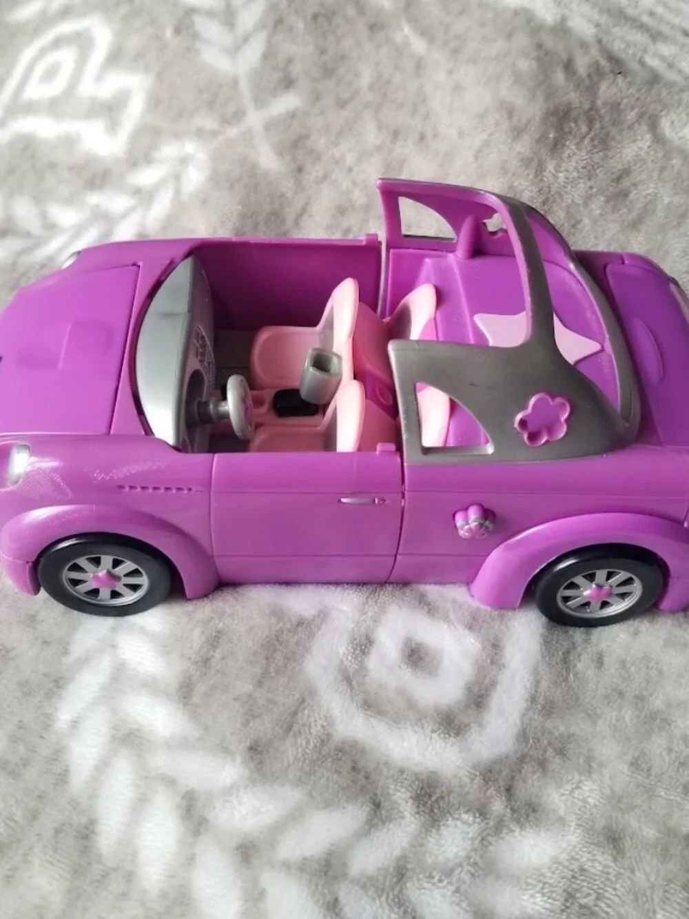 Vintage Polly Pocket Purple Stretch Limo Rock N Pop Convertible Car Y2K